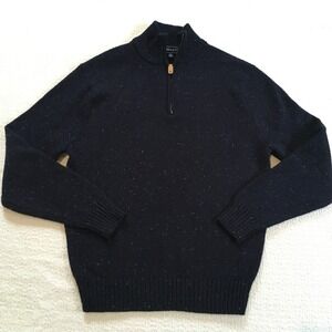 Crown & Ivy Men's Navy Zip-Up Sweater